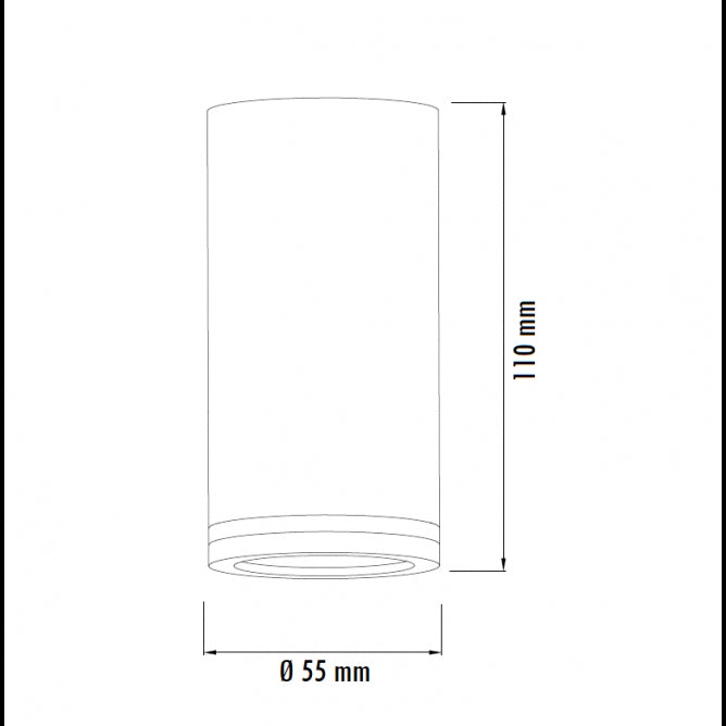 SVETILJKA TS194 PLAFONSKA 1*GU10 BELA