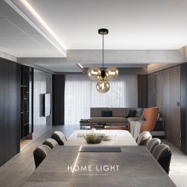 TALIA 11 LUSTER 4*G9 CRNA/BAKAR