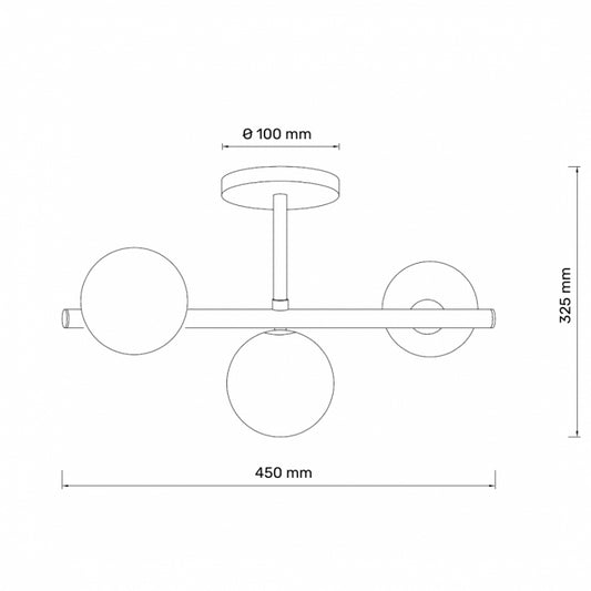TALIA 20 LUSTER 3*G9 BAKAR