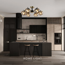 TALIA 31 LUSTER 6*E14 CRNA/BAKAR