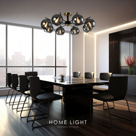 TALIA 32 LUSTER 8*E14 CRNA/BAKAR