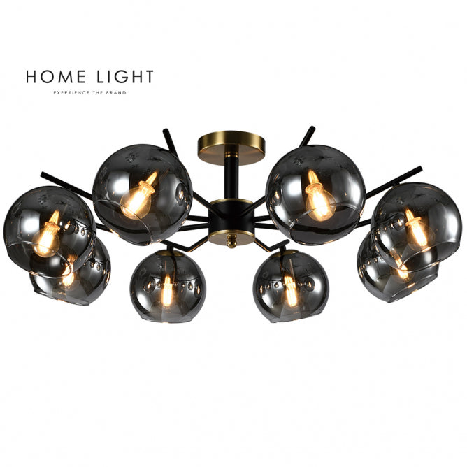 TALIA 32 LUSTER 8*E14 CRNA/BAKAR