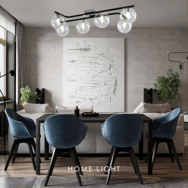 TALIA 40 LUSTER 6*G9 SIVA/HROM