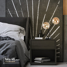 TALIA 46 STONA LAMPA 2*G9 CRNA/BAKAR
