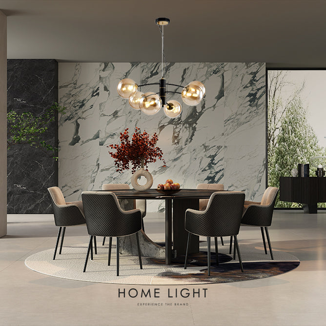 TALIA 48 LUSTER 6*G9 CRNA/BAKAR