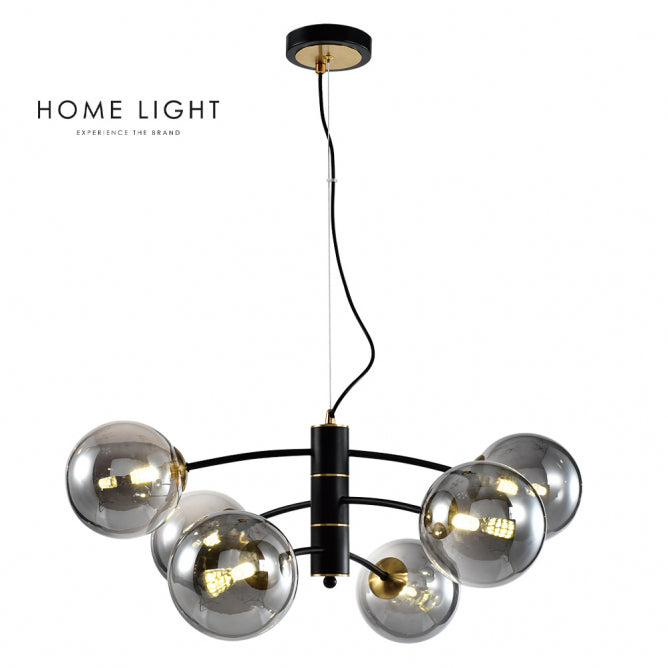 TALIA 49 LUSTER 6*G9 CRNA/BAKAR