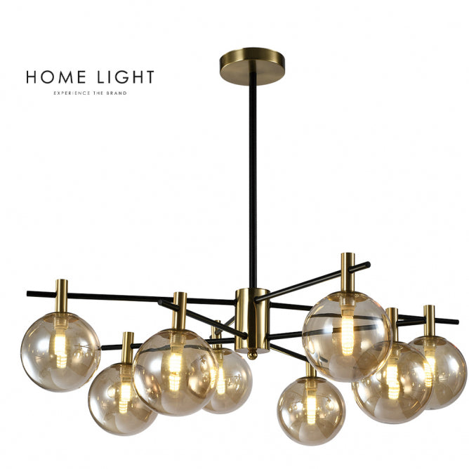 TALIA 5 LUSTER 8*G9 CRNA/BAKAR