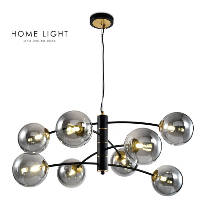 TALIA 51 LUSTER 8*G9 CRNA/BAKAR