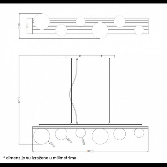 TALIA 64 LUSTER 6*G9 DRVO