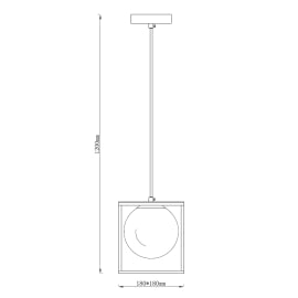 TALIA 73 VISILICA 1XE14 CRNA/ZLATO