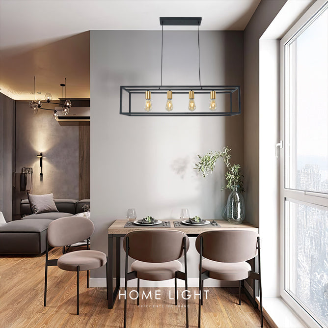 TALIA 77 LUSTER 4*E27 CRNA/ZLATO