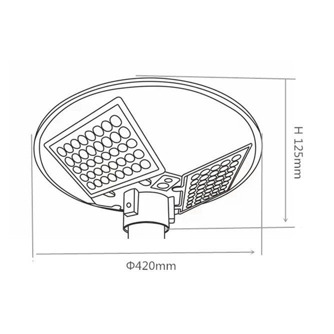 LED ULICNA SOLARNA SVETILJKA E05 20W 4000K