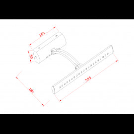 VESTA 140 ZIDNA LAMPA LED 7W 4000K MESING