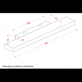 VESTA 142 ZIDNA LAMPA LED 8W 4000K IP44