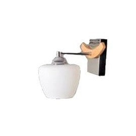 VESTA 147 ZIDNA LAMPA 1*E27 hrom/drvo