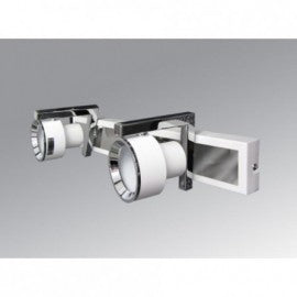 VESTA 157 SPOT 2*GU10 MAT BELA/CHROME