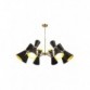 VESTA 230 LUSTER 8*E14 black/gold