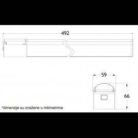VESTA 233 ZIDNA LAMPA 8W 4000K SUKO
