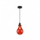 VESTA 266 VISILICA CHIC-PRETO/VM 1*E27 red glass