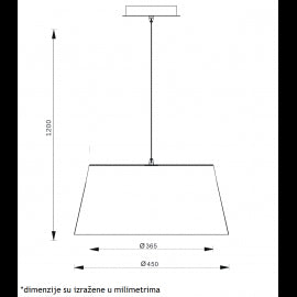 VESTA 334 VISILICA 55W 450*365*1200
