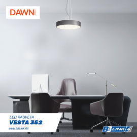 VESTA 352 VISILICA 60W 3000/4000K CRNA