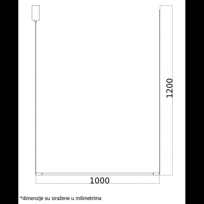 VESTA 360 VISILICA 14W 3000K CRNA