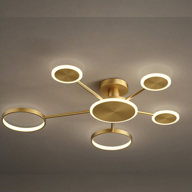 VESTA 367 PLAFONSKA SVETILJKA LED 40W 3000K MESING