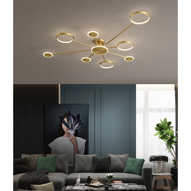 VESTA 368 PLAFONSKA SVETILJKA LED 42W 3000K MESING