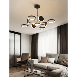 VESTA 369 LUSTER LED 76W 3000K CRNA