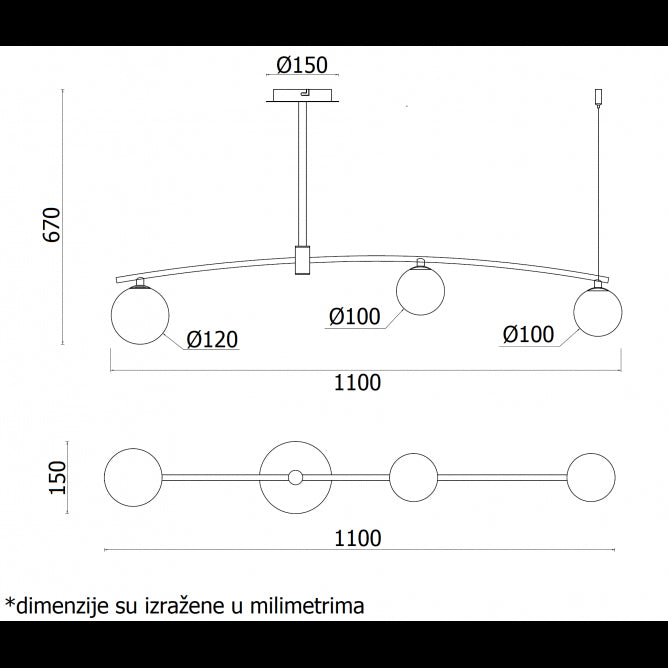 VESTA 375 LUSTER 3*G9 MESING