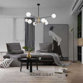 VESTA 393 LUSTER 8*G9 MESING+CRNA