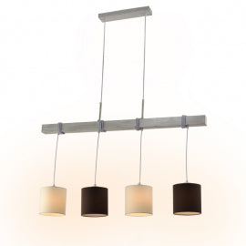 VESTA 435 LUSTER 4XE27 BELA/CRNA