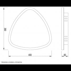 VESTA 525 PLAFONSKA SVETILJKA 36W 3000/4500/6000K TAMNO DRVO/ZLATO (O 400)