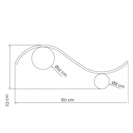 VESTA 567 ZIDNA LAMPA 14W 3000K CRNA