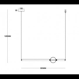 VESTA 607 VISILICA 9W 3000K MESING