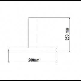 VESTA 619 PLAFONSKA SVETILJKA 55W 3000K SIVA/BRAON
