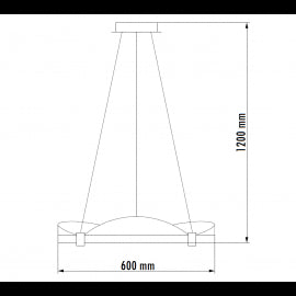 VESTA 620 LUSTER 60W 3000K BRAON/SIVA