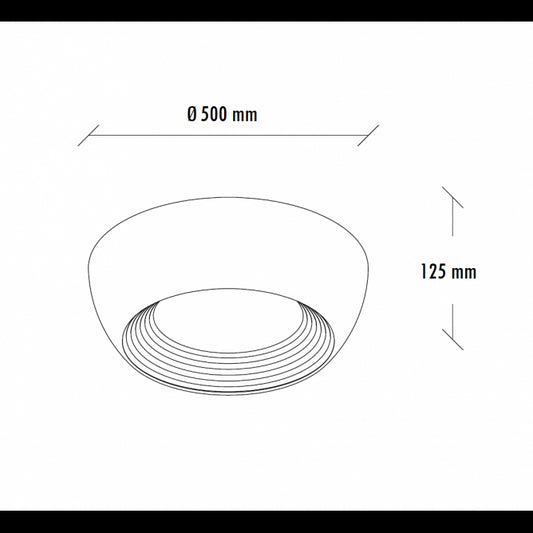 VESTA 625 PLAFONSKA SVETILJKA 40W 3000K BELA/ZLATO