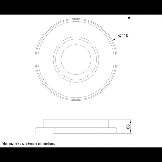 VESTA 647 PLAFONSKA SVETILJKA 30W 3000/4000/6000K
