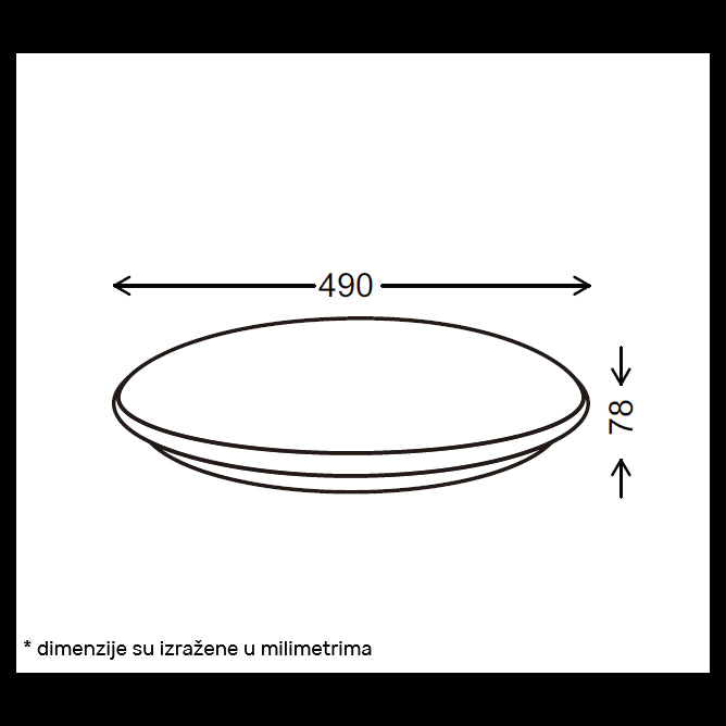 VESTA 664 PLAFONSKA SVETILJKA 24W/48W CCT