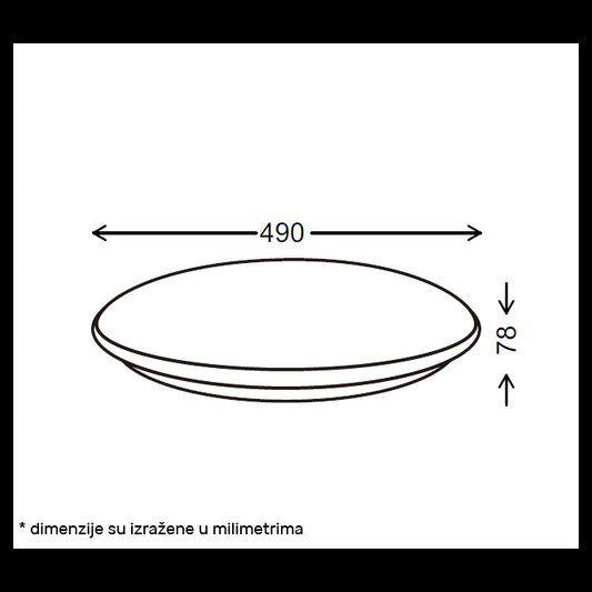 VESTA 664 PLAFONSKA SVETILJKA 24W/48W CCT