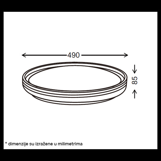 VESTA 665 PLAFONSKA SVETILJKA 24W/48W CCT