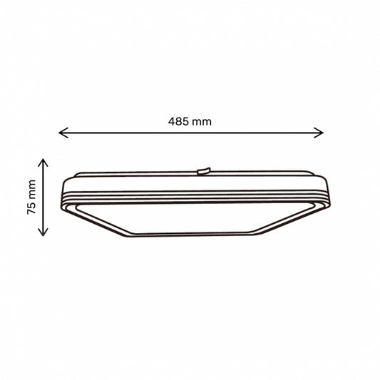 VESTA 668 PLAFONSKA SVETILJKA 24W/48W CCT