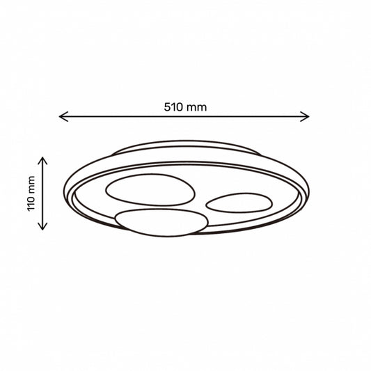 VESTA 671 PLAFONSKA SVETILJKA 36W CCT