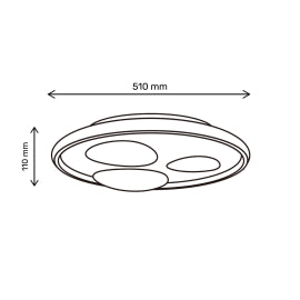 VESTA 671 PLAFONSKA SVETILJKA 36W CCT