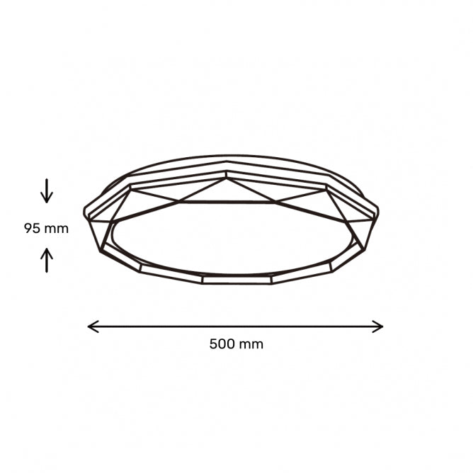 VESTA 676 PLAFONSKA SVETILJKA 24W/48W CCT