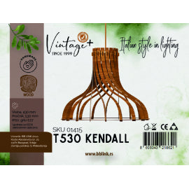 VINTAGE KENDALL T530 VISILICA 1*E27 (O 530 mm, h-430 mm) - SKU01415