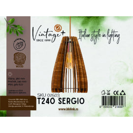 VINTAGE SERGIO T240 VISILICA 1*E27 (O 240 mm, h-380 mm) - SKU02503