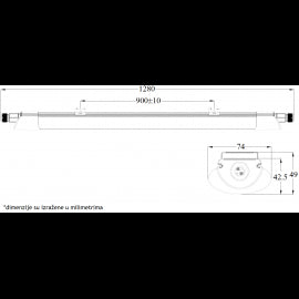 VODODIHT LED SLIM BELI LG236A 36W 6500K