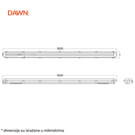 VODODIHT LED WT-115B 40/54/68/85W CCT IP65 IK08